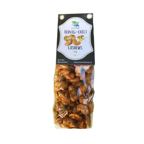 Honig-Chili Cashew Nüssli 130g